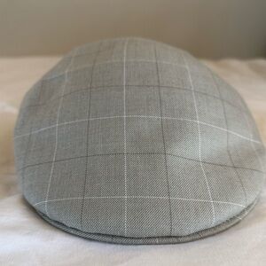 NWOT Fawler Tirol | Light Grey Checkered Flat Cap